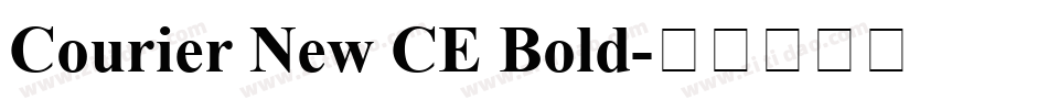Courier New CE Bold字体转换